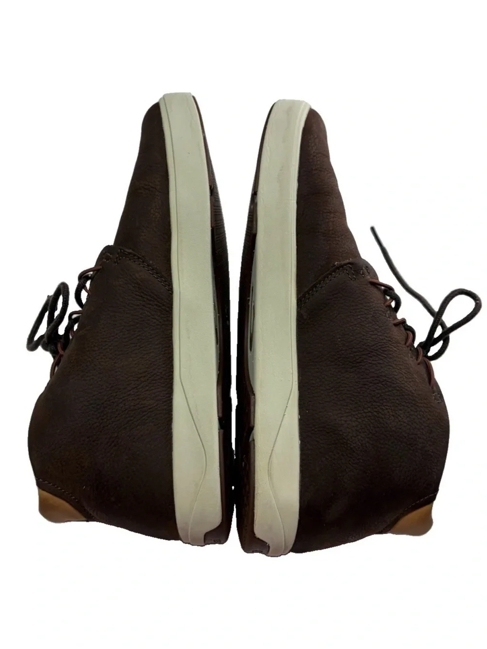 OluKai Nana Hele Men's Dark Brown Leather Chukka Boots Sz 9.5 EXCELLENT